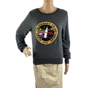Wildfox Coca-Cola BBJ Baggy Beach Jumper Sweatshirt Gray Size XS